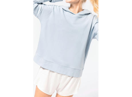 Sudadera Lounge algodón orgánico con capucha mujer