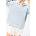 Sudadera Lounge algodón orgánico con capucha mujer