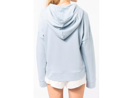 Sudadera Lounge algodón orgánico con capucha mujer