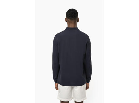 Polo de punto piqué manga larga Bio180 hombre