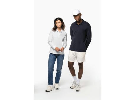 Polo de punto piqué manga larga Bio180 hombre