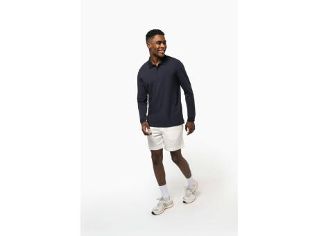 Polo de punto piqué manga larga Bio180 hombre