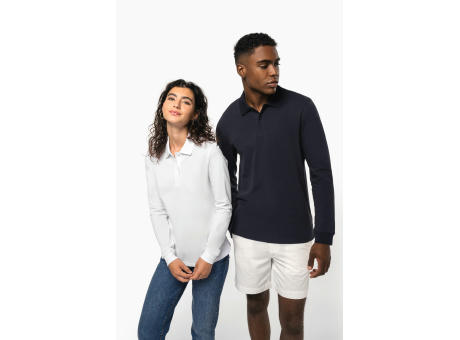 Polo de punto piqué manga larga Bio180 hombre