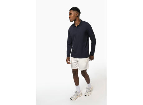 Polo de punto piqué manga larga Bio180 hombre