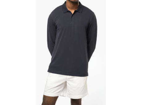 Polo de punto piqué manga larga Bio180 hombre