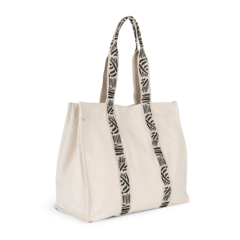 Bolsa shopper de fuelle grande reciclada