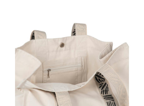 Bolsa shopper de fuelle grande reciclada