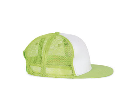 Gorra trucker - 6 paneles visera plana