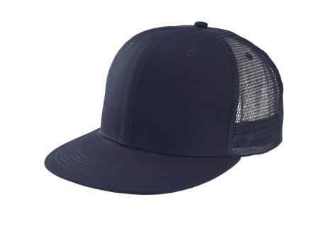Gorra trucker - 6 paneles visera plana