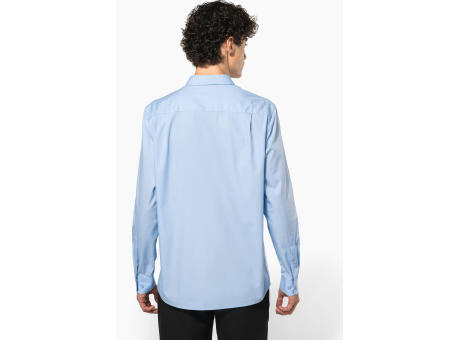 Camisa popelina manga larga hombre