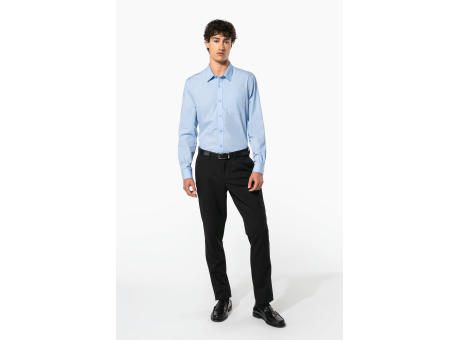 Camisa popelina manga larga hombre