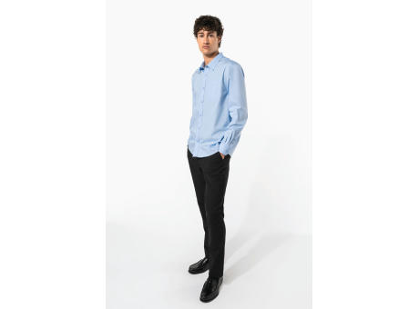 Camisa popelina manga larga hombre