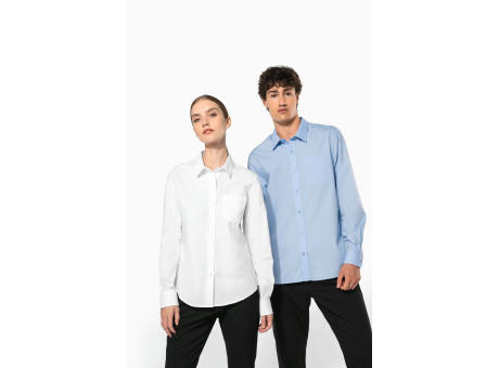 Camisa popelina manga larga hombre