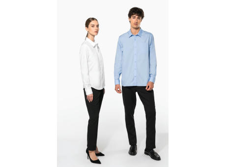 Camisa popelina manga larga hombre