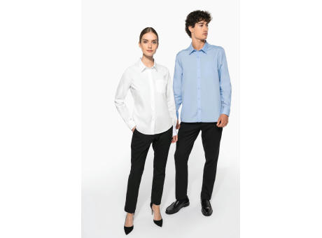 Camisa popelina manga larga hombre