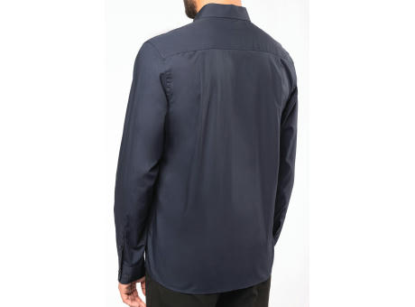 Camisa popelina manga larga hombre