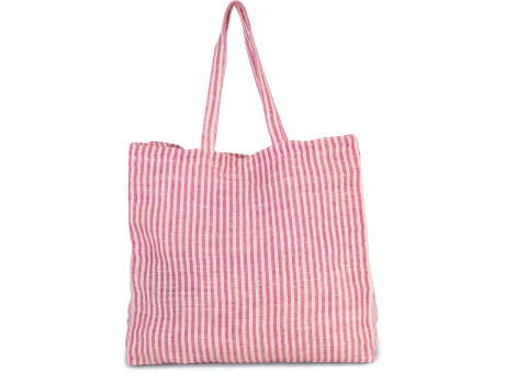 Bolsa shopper de juco a rayas