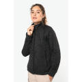 Chaqueta jaspeada con cremallera mujer