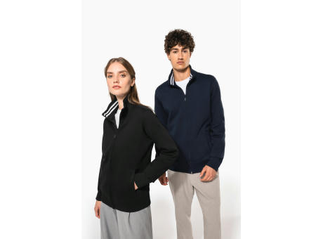 Chaqueta de felpa con cremallera hombre