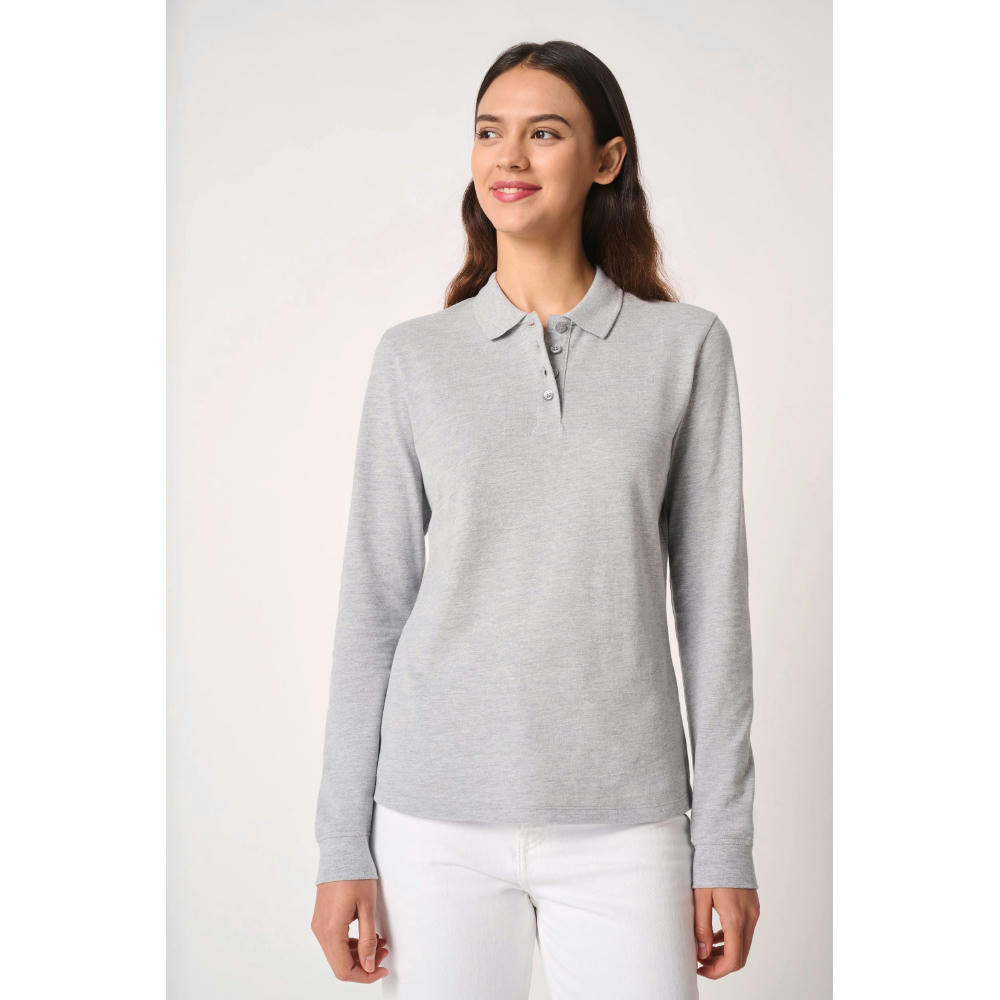 Polo punto piqué LSL mujer