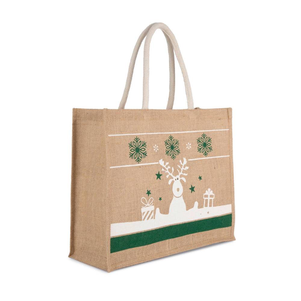 Bolsa shopper con motivos navideños