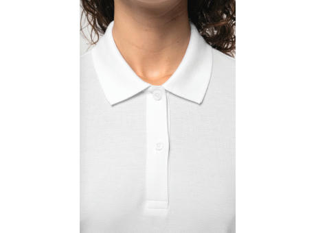 Polo de punto piqué manga larga Bio180 mujer