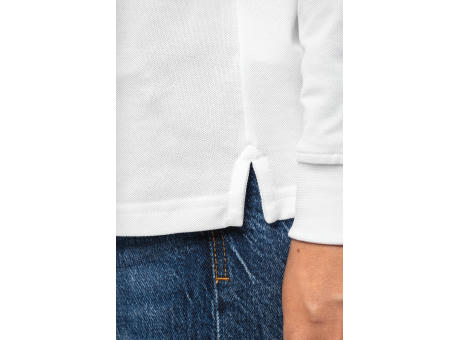 Polo de punto piqué manga larga Bio180 mujer