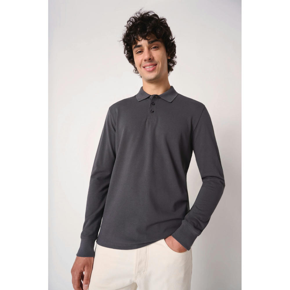 Polo punto piqué LSL hombre