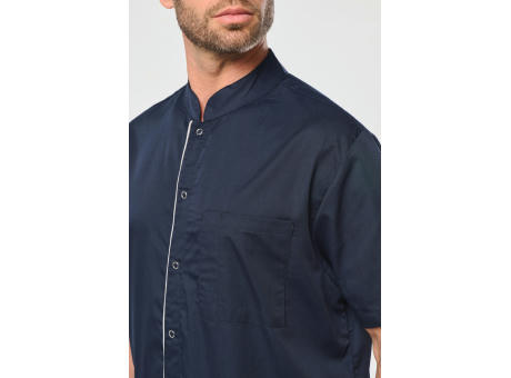 Blusa polialgodón con botones a presión hombre