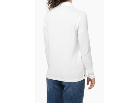 Polo de punto piqué manga larga Bio180 mujer