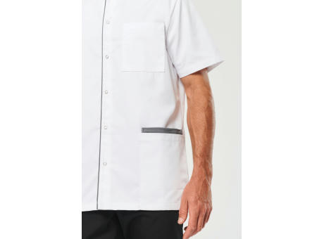 Blusa polialgodón con botones a presión hombre