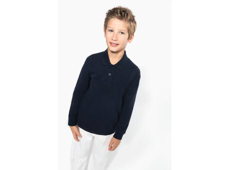 Polo manga larga infantil