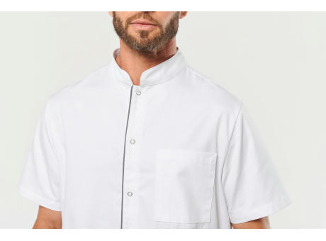 Blusa polialgodón con botones a presión hombre