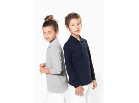 Polo manga larga infantil