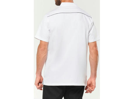 Blusa polialgodón con botones a presión hombre