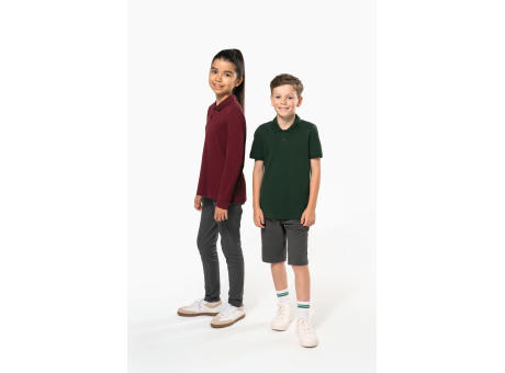 Polo manga larga infantil