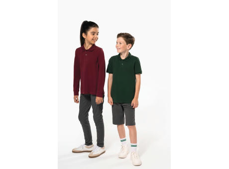 Polo manga larga infantil