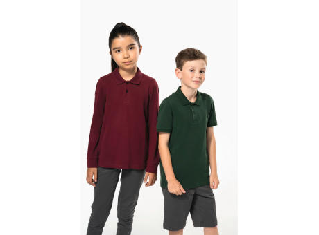 Polo manga larga infantil