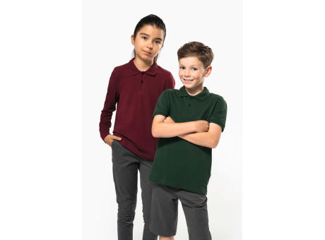 Polo manga larga infantil