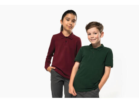 Polo manga larga infantil