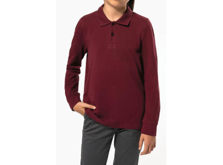 Polo manga larga infantil