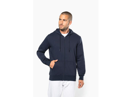 Sudadera con capucha y cremallera ecorresponsable hombre 