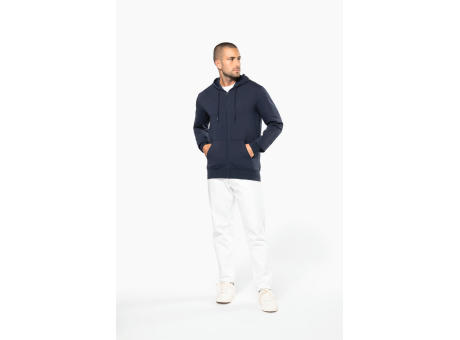 Sudadera con capucha y cremallera ecorresponsable hombre 