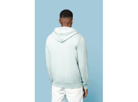 Sudadera con capucha y cremallera ecorresponsable hombre 