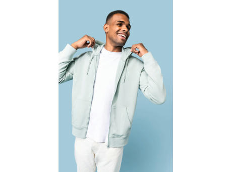 Sudadera con capucha y cremallera ecorresponsable hombre 