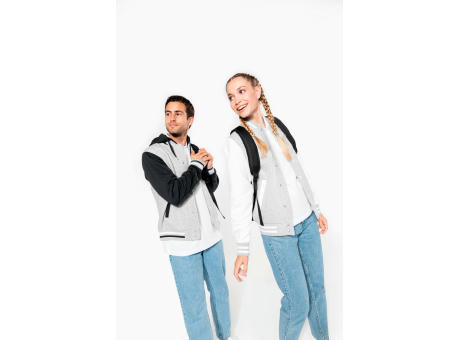 Cazadora béisbolera de felpa unisex 