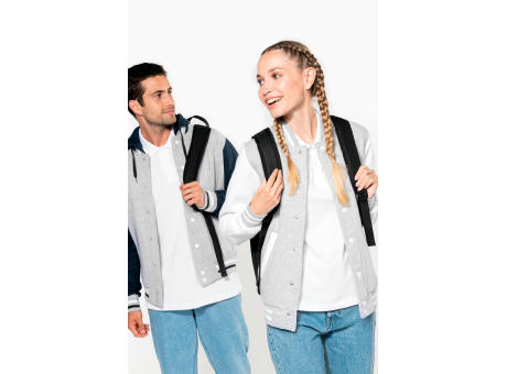 Cazadora béisbolera de felpa unisex 