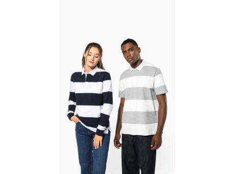 Polo a rayas manga larga unisex