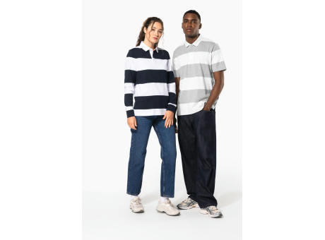 Polo a rayas manga larga unisex