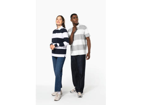 Polo a rayas manga larga unisex
